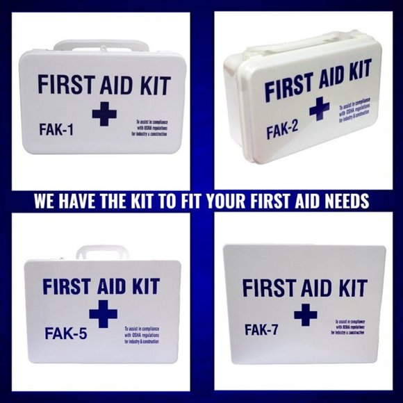 First Aid Emergency Kit Minor Emergencies ANSI Compliant Weatherproof Case - Picture 6 of 8
